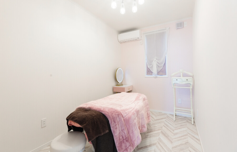 完全個室の施術ルーム